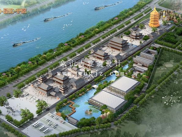 寺廟設(shè)計規(guī)劃與效果圖，打造心靈的寧靜之所