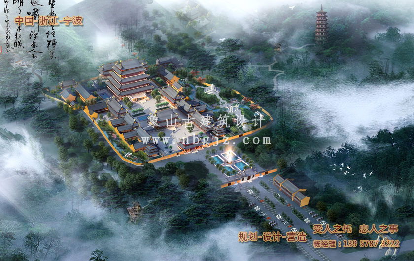 廣化寺總體寺院建筑設(shè)計(jì)施工